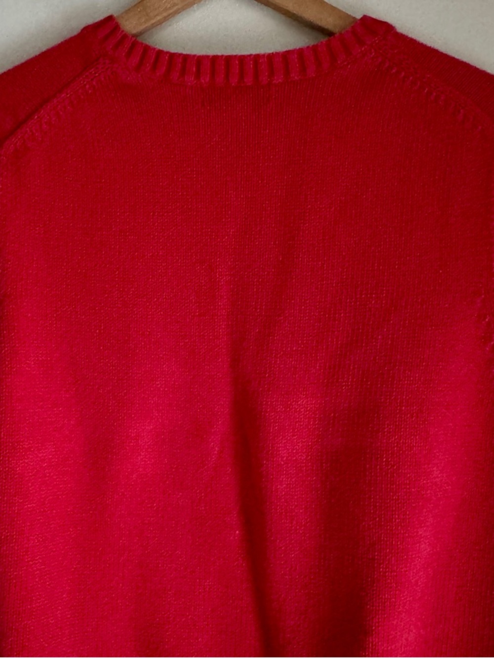 Vintage 90’s Lands’ End Red V-Neck Pullover Sweater Vest Size Large 42-44 - Picture 6 of 8